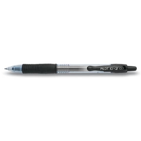 PILOT G2 Gelschreiber schwarz/transparent 0,4 mm, Schreibfarbe: schwarz, 1 St.
