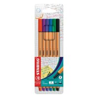 STABILO point 88 Fineliner farbsortiert 0,4 mm, 6 St.