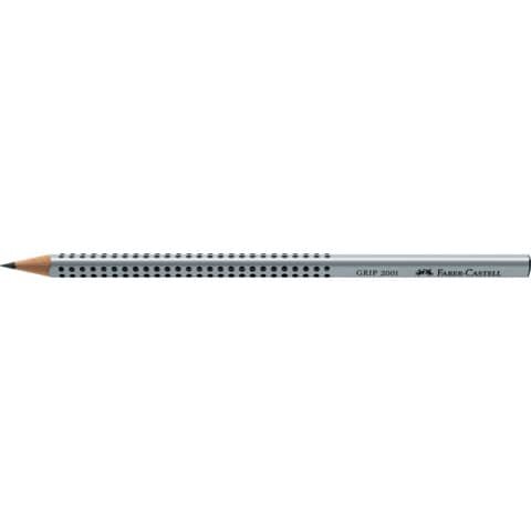 FABER CASTELL FABER-CASTELL GRIP 2001 Bleistift H silber, 1 St.