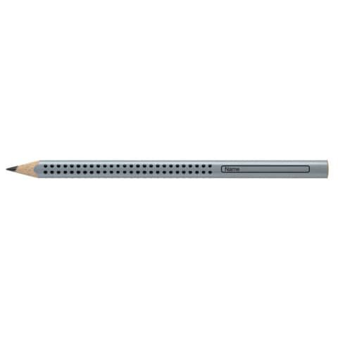 FABER CASTELL Bleistift Jumbo Grip - B, silber