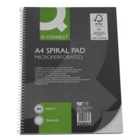 Q-CONNECT Collegeblock - A4, 80 Blatt, 70 g/qm, kariert