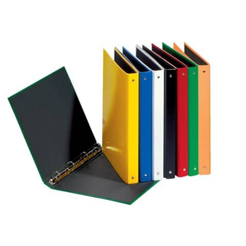 PAGNA Ringbuch Basic Colours - A4, 4-Ring, Ring-Ø 25mm, gelb