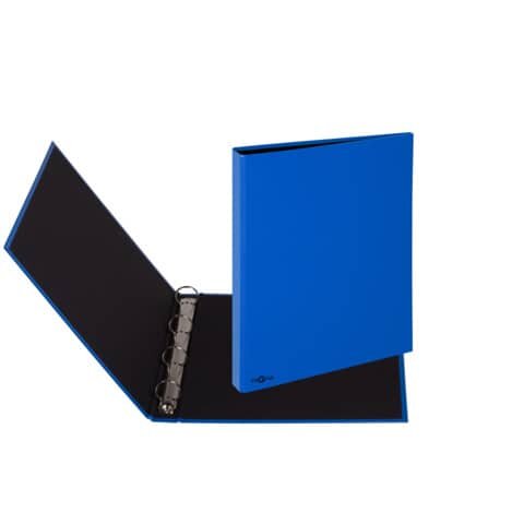 PAGNA Ringbuch Basic Colours - A4, 4-Ring, Ring-Ø 25mm, blau