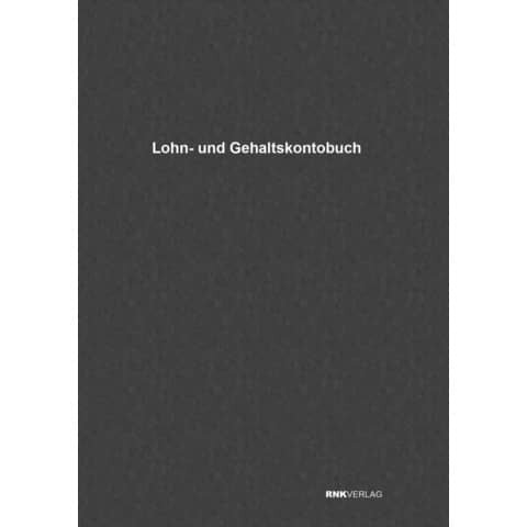 RNK Kombiniertes Lohn- und Gehaltskonto - Buch, 40 Seiten, DIN A4