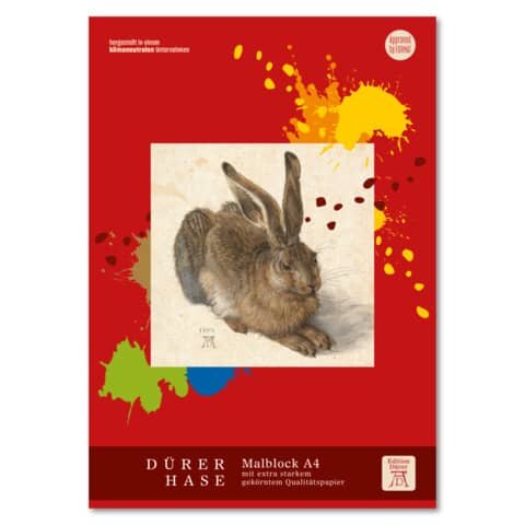 EDITION DÜRER Malblock gekörnt - A4, 50 Blatt, 100 g/qm