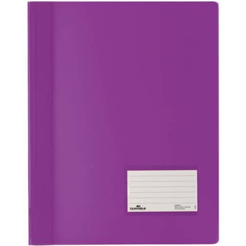 DURABLE Schnellhefter DURALUX® - A4 überbreit, transluzente Folie, lila