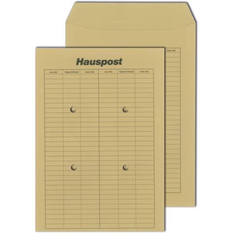 MAILmedia Hauspostversandtaschen DIN C4 ohne Fenster braun 250 St.