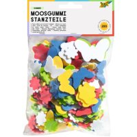 FOLIA Moosgummi Stanzteile "Blumen und...