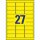675 AVERY Zweckform Etiketten L6004-25 gelb 63,5 x 29,6 mm