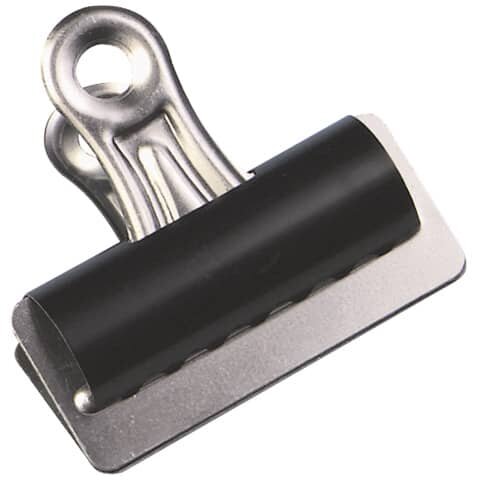 Q-CONNECT Briefklemmer - 51 mm, Klemmvolumen 10 mm, schwarz, 10 Stück