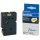 brother Schriftband TC-601 TC601, 12 mm schwarz auf gelb