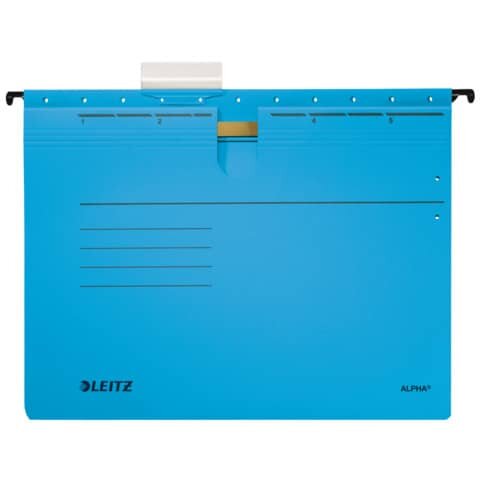 LEITZ 1984 Hängehefter ALPHA® - kfm. Heftung, Pendarec-Karton, blau