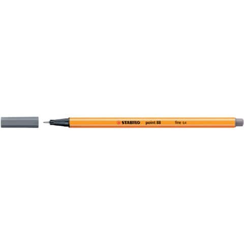 STABILO point 88 Fineliner grau 0,4 mm, 1 St.