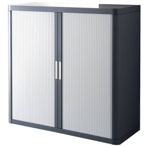 PAPERFLOW Rollladenschrank easyOffice 1-Meter Schrank, anthrazit/grau