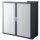 PAPERFLOW Rollladenschrank easyOffice 1-Meter Schrank, anthrazit/grau