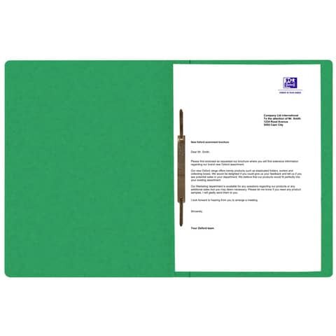 OXFORD Schnellhefter TOP FILE+ - A4, Karton 390g/qm, kfm. und Amtsheftung, sortiert