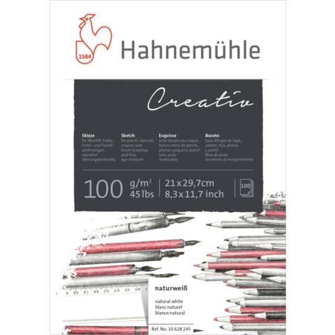 HAHNEMÜHLE Skizzenblock Creativ - A3, 100 g/qm, 100 Blatt