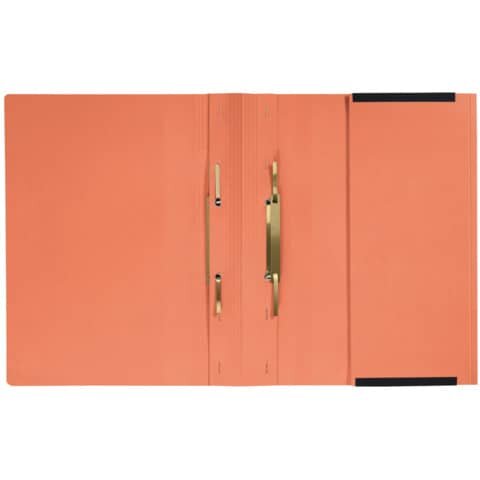 Q-CONNECT Kanzleihefter A gefalzt - Rechtsheftung (kaufmännische Heftung), 1 Tasche, 2 Abheftvorrichtung, orange