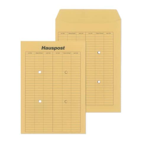 MAILMEDIA Hausposttasche B4, ungummiert, braun, 110 g/qm