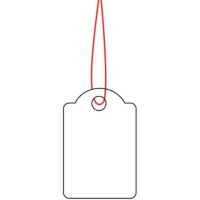 HERMA 6902 Hängeetiketten - 15x24 mm, mit rotem...