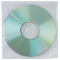 Q-CONNECT CD/DVD-Hüllen - Ungelocht, transparent,...