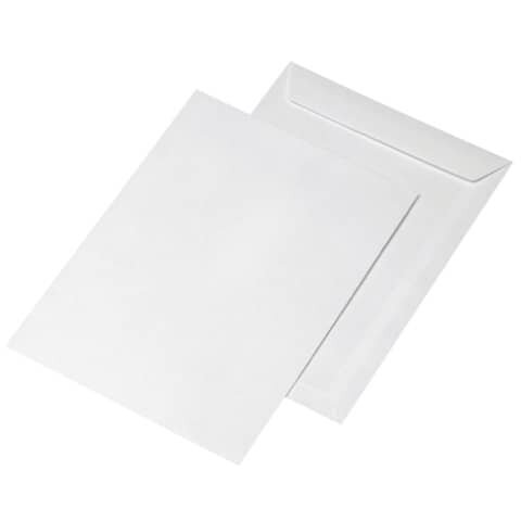 MAILMEDIA Versandtasche - C4, haftklebend, o. F., weiß, Innendruck, 90 g/qm, 250 Stück