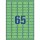 AVERY ZWECKFORM L4792-20 Etiketten - 38,1 x 21,2 mm, grün, 1.300 Etiketten/20 Blatt, wiederablösbar