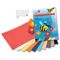 folia Moosgummi weiß 10 Bogen