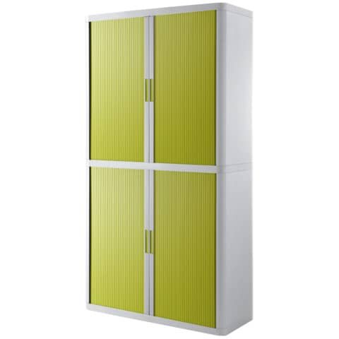 PAPERFLOW Rollladenschrank easyOffice 2-Meter Schrank, weiß/grün