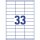 3.300 AVERY Zweckform Etiketten 3421 weiß 70,0 x 25,4 mm