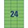 2.400 AVERY Zweckform Etiketten 3450 grün 70,0 x 37,0 mm