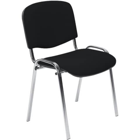 NOWY STYL Besucherstuhl ISO CR - ohne Armlehnen, schwarz