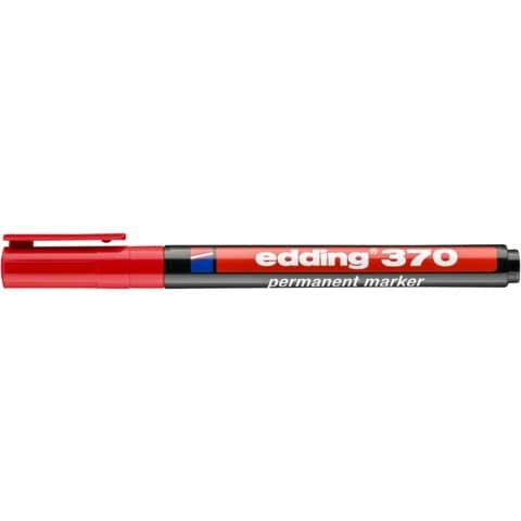 EDDING 370 Permanentmarker - 1 mm, rot