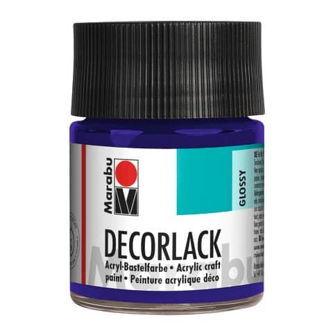 MARABU Decorlack Acryl - Violett dunkel 051, 50 ml