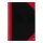 Bantex Notizbuch Chinakladde DIN A4 liniert, schwarz/rot Hardcover 192 Seiten