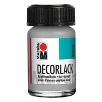 MARABU Decorlack Acryl - Metallic-Silber 782, 15 ml
