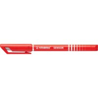 STABILO sensor 189 Fineliner rot 0,3 mm, 1 St.