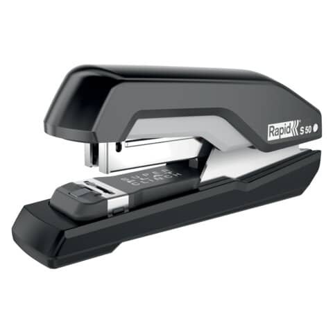 RAPID Heftgerät Supreme S50 - Metall, 50 Blatt, schwarz/grau