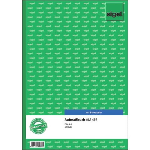 SIGEL Aufmaßbuch Formularbuch AM415