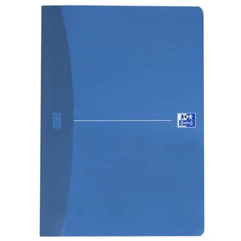 OXFORD Notizbuch Office Essentials DIN A4 kariert, blau/grün/rot/grau Softcover 192 Seiten