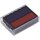 2 trodat Ersatzstempelkissen 6/4850 blau/rot 2,5 x 0,5 cm