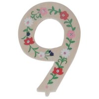 TIB Geburtstagszahl "9" - Holz, 10 cm