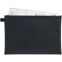 VELOFLEX Reißverschlussbeutel schwarz/silber...
