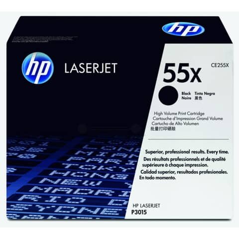 Original HP Tonerkartusche schwarz High-Capacity (CE255X,55X,55XBK,55XBLACK,NO55X,NO55XBK,NO55XBLACK)