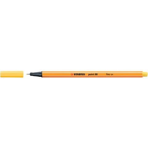 STABILO point 88 Fineliner gelb 0,4 mm, 1 St.