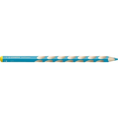 STABILO Ergonomischer Buntstift für Linkshänder - EASYcolors - Einzelstift - himmelblau