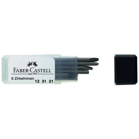 FABER CASTELL 6 FABER-CASTELL 123121 Zirkelminen H 2,0 mm