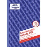 AVERY Zweckform Kassenbericht/Bestandsrechnung...