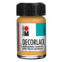 MARABU Decorlack Acryl - Metallic-Gold 784, 15 ml