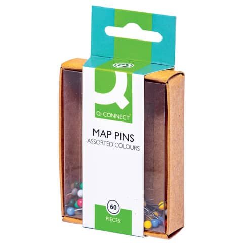 Q-CONNECT Markiernadeln - Ø 4 mm, 60 Stück sortiert